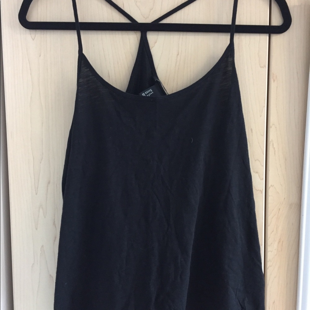 Cute Flowy Black Tank Top